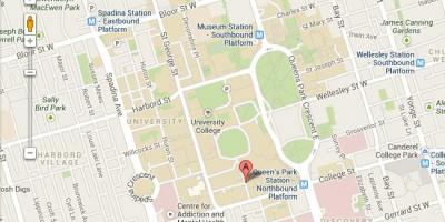 Zemljevid univerza v Torontu St George