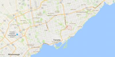 Zemljevid Uzda Pot okrožno Torontu
