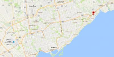 Zemljevid Zahodno Rouge okrožno Torontu