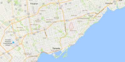 Zemljevid Wexford okrožno Torontu