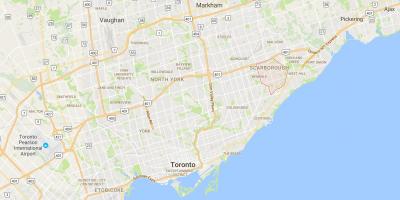 Zemljevid Woburn okrožno Torontu