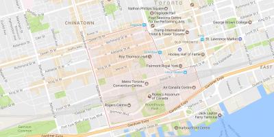 Zemljevid Zabavo Daljinsko sosedske Torontu