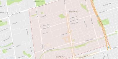 Zemljevid Šipek Hill–Belgravia sosedske Torontu
